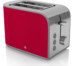 SWAN  Retro ST17020RN 2-Slice Toaster - Red